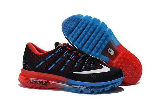 Mens Nike Air Max 2016 Shoes Red Blue Black Discount Code